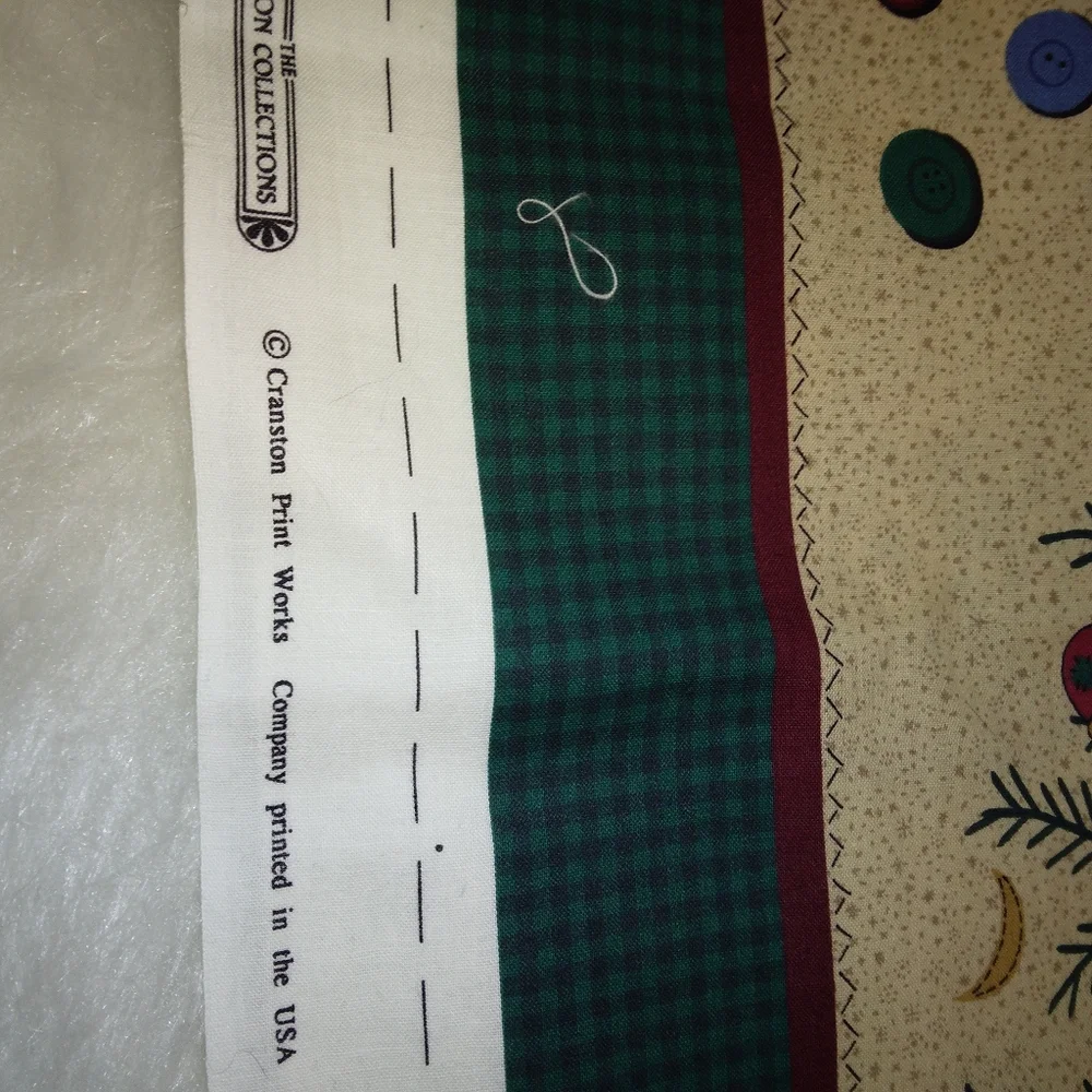 FABRIC Homespun Holidays Fabric Panel, stocking, wall hanging, ornaments